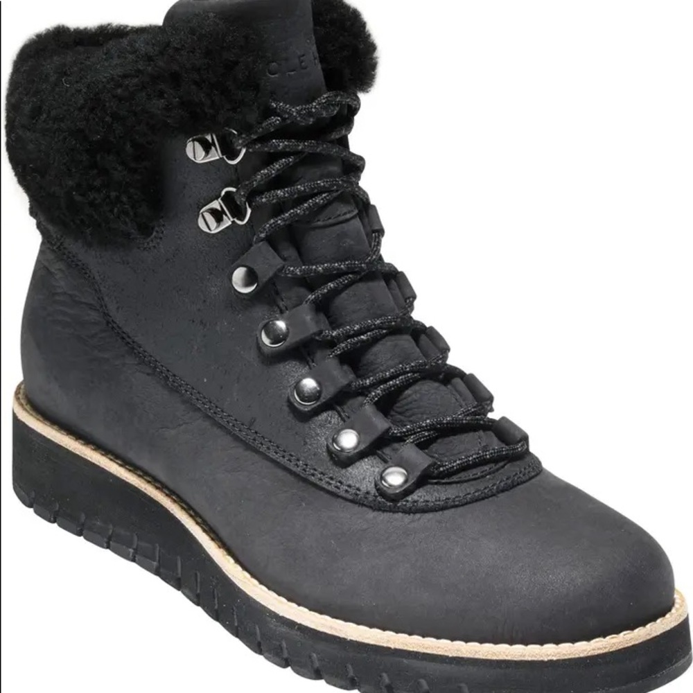 GrandExpløre Genuine Shearling Trim Waterproof Hiker Boot